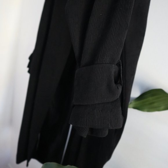 TOPSHOP Pleated Duster Coat - Picture 6 of 9